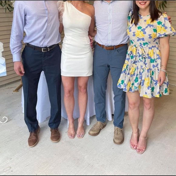 White One Shoulder Bridal Dress - Picture 4 of 4